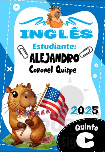Capibara Ingles Caratula Boy